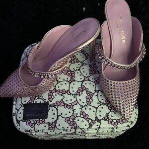 Kurt Gieger rhinestone kitten heels